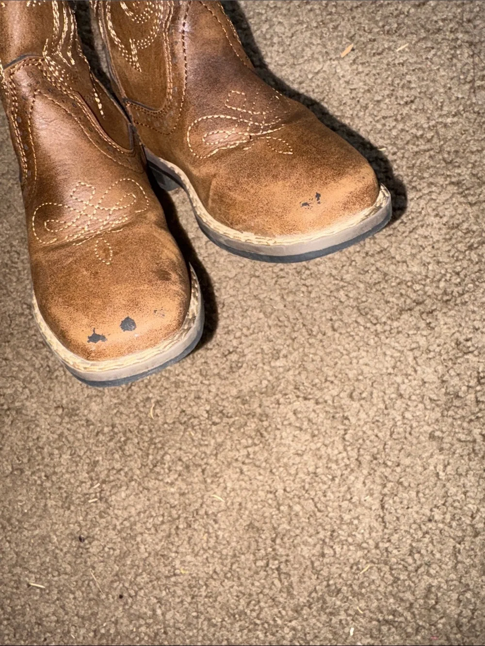Kids Brown Western-Style Boots